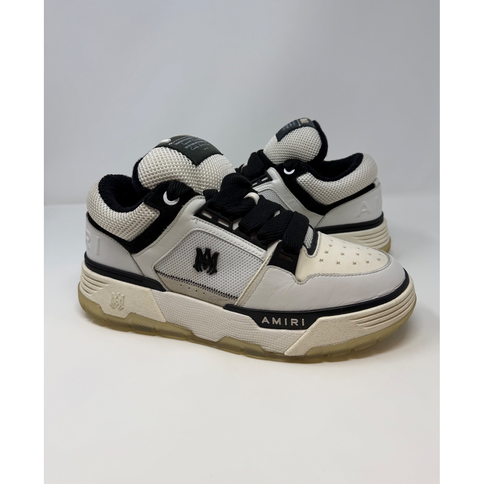Amiri Ma 1 Sneaker White Black Size 10 Us 43 Eu